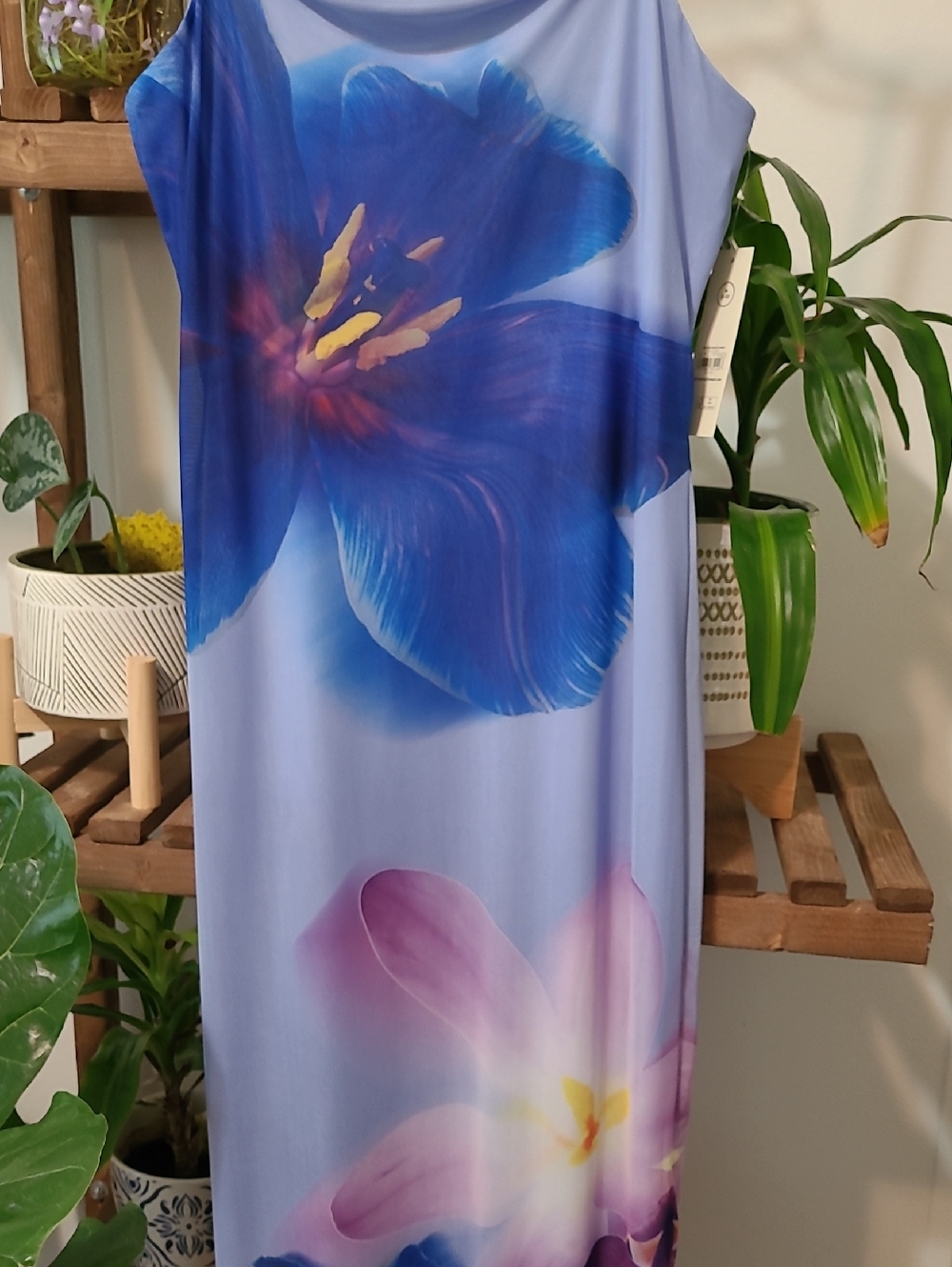 Blue Tropical Sundress - Picture 2 of 5